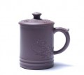 梅花盖紫砂茶