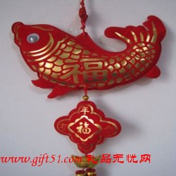大鱼中国结挂件定制 年年有余 过年礼品