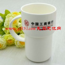 .新骨瓷双节杯/中国工商银行陶瓷杯