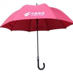 邮政快递广告雨伞/定制弯头广告雨伞